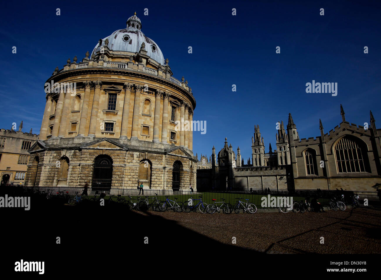 GV of the historic Oxford University building. Stock Photo