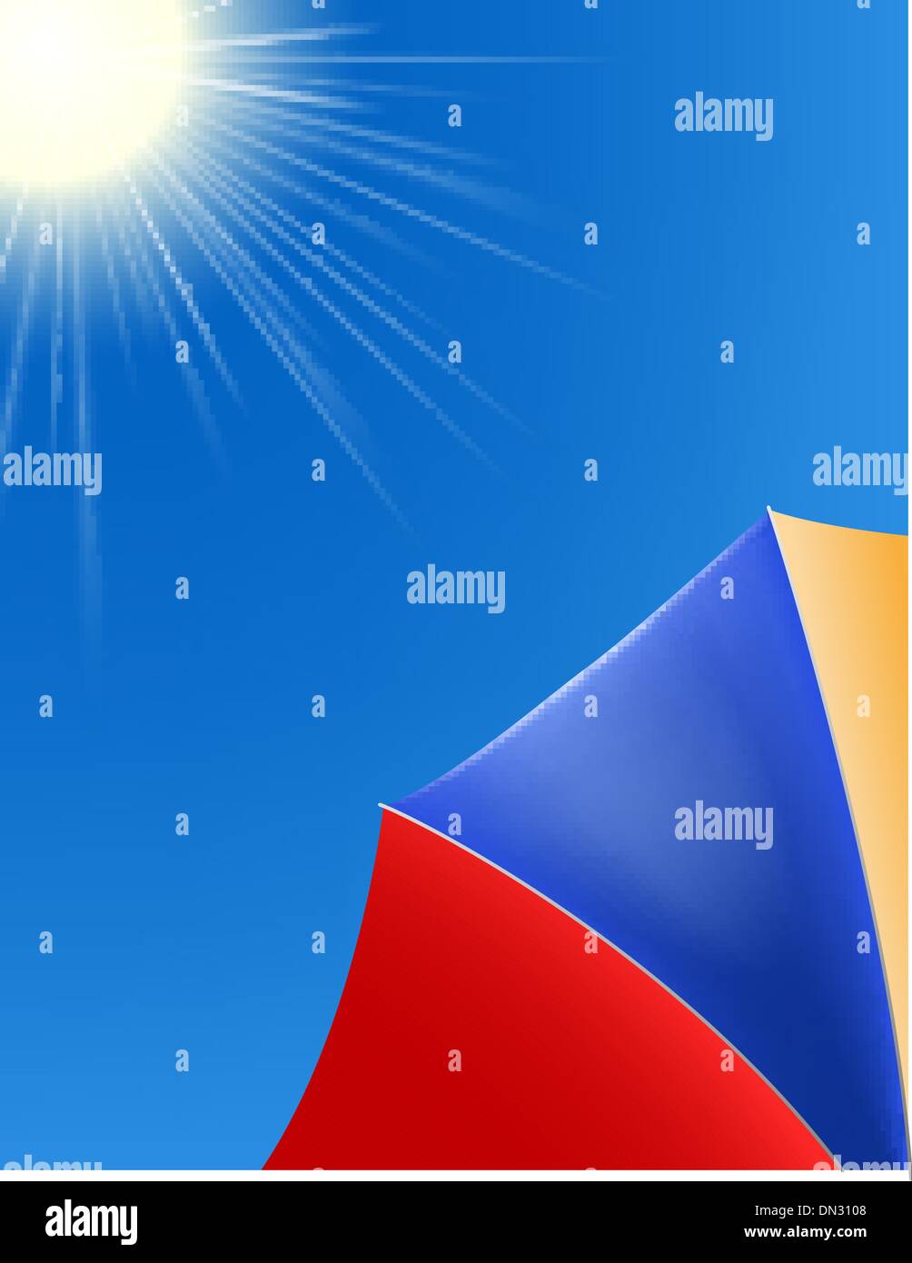 Beach umbrella Stock Vector Images - Alamy