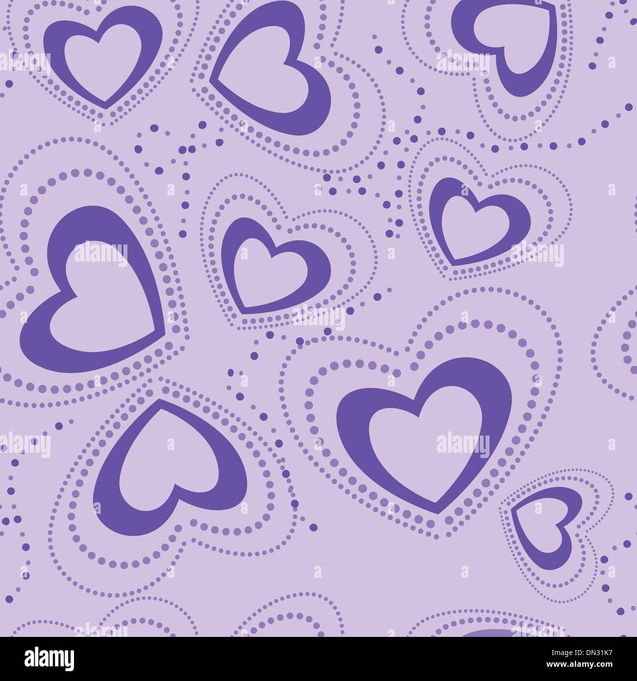 seamless pattern with blue hearts Stock Vector Image & Art - Alamy