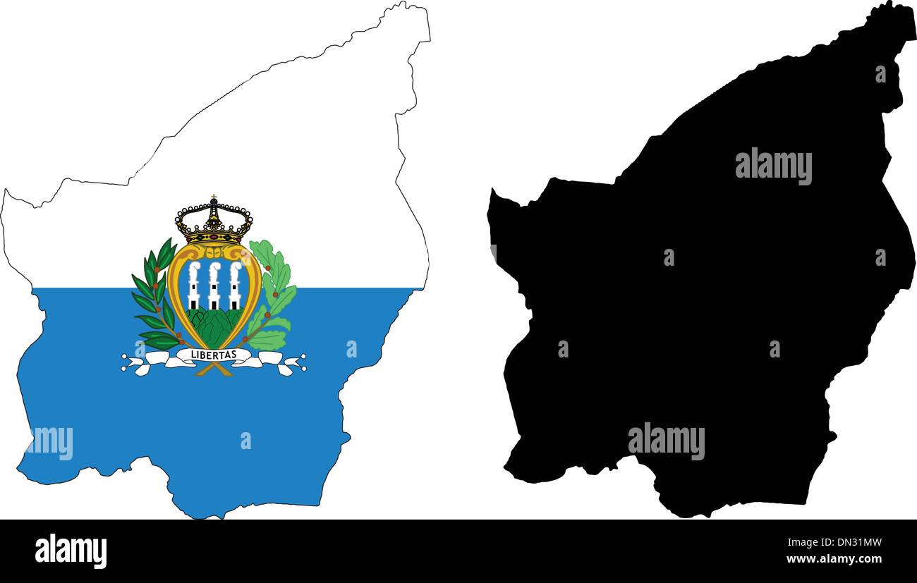 Map of san marino Stock Vector Images - Alamy