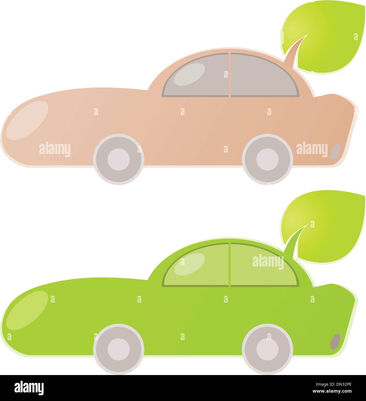 Eco car vector vectors hi-res stock photography and images - Alamy