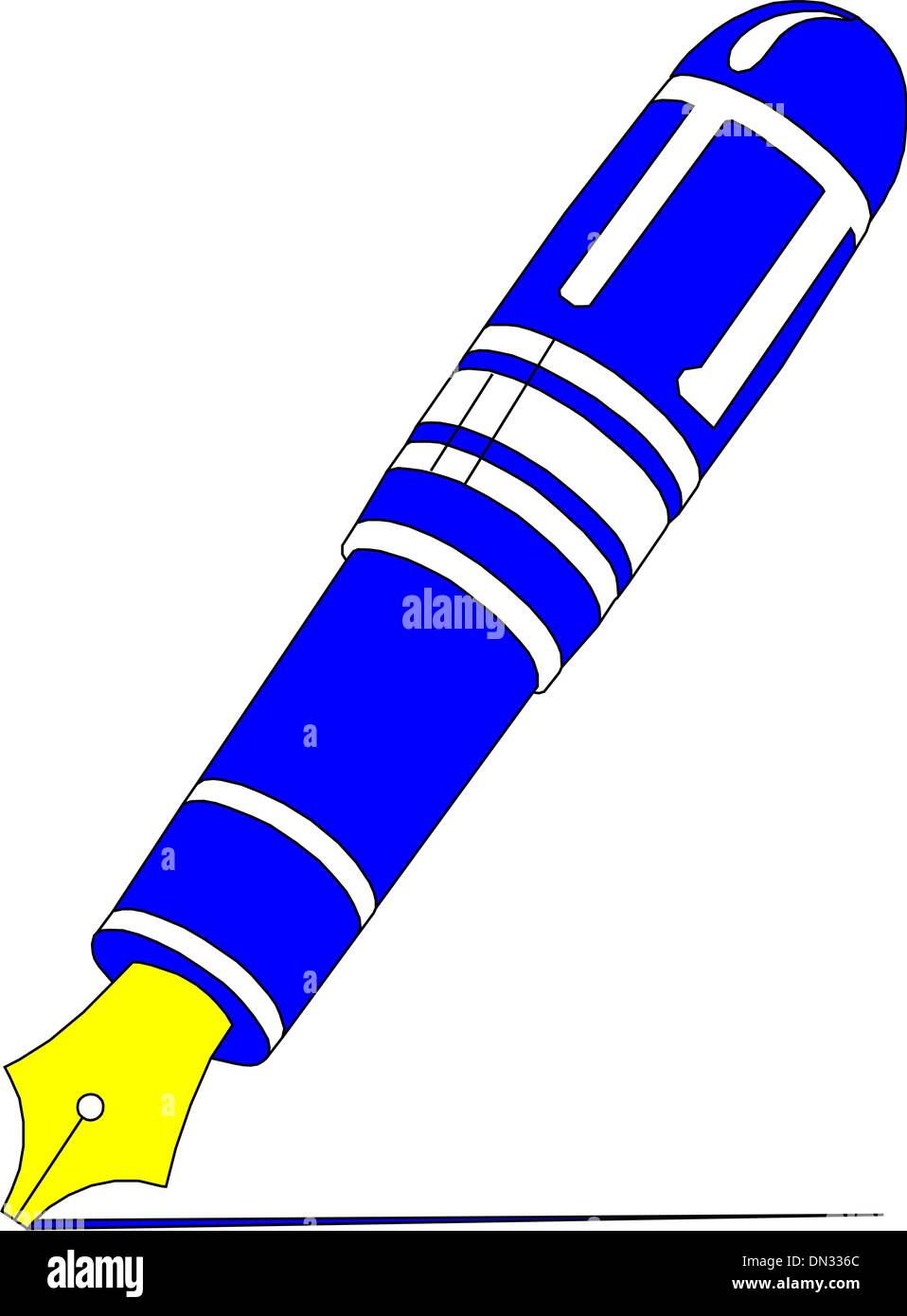 Writing Fountain pen Stock Vector Image & Art - Alamy