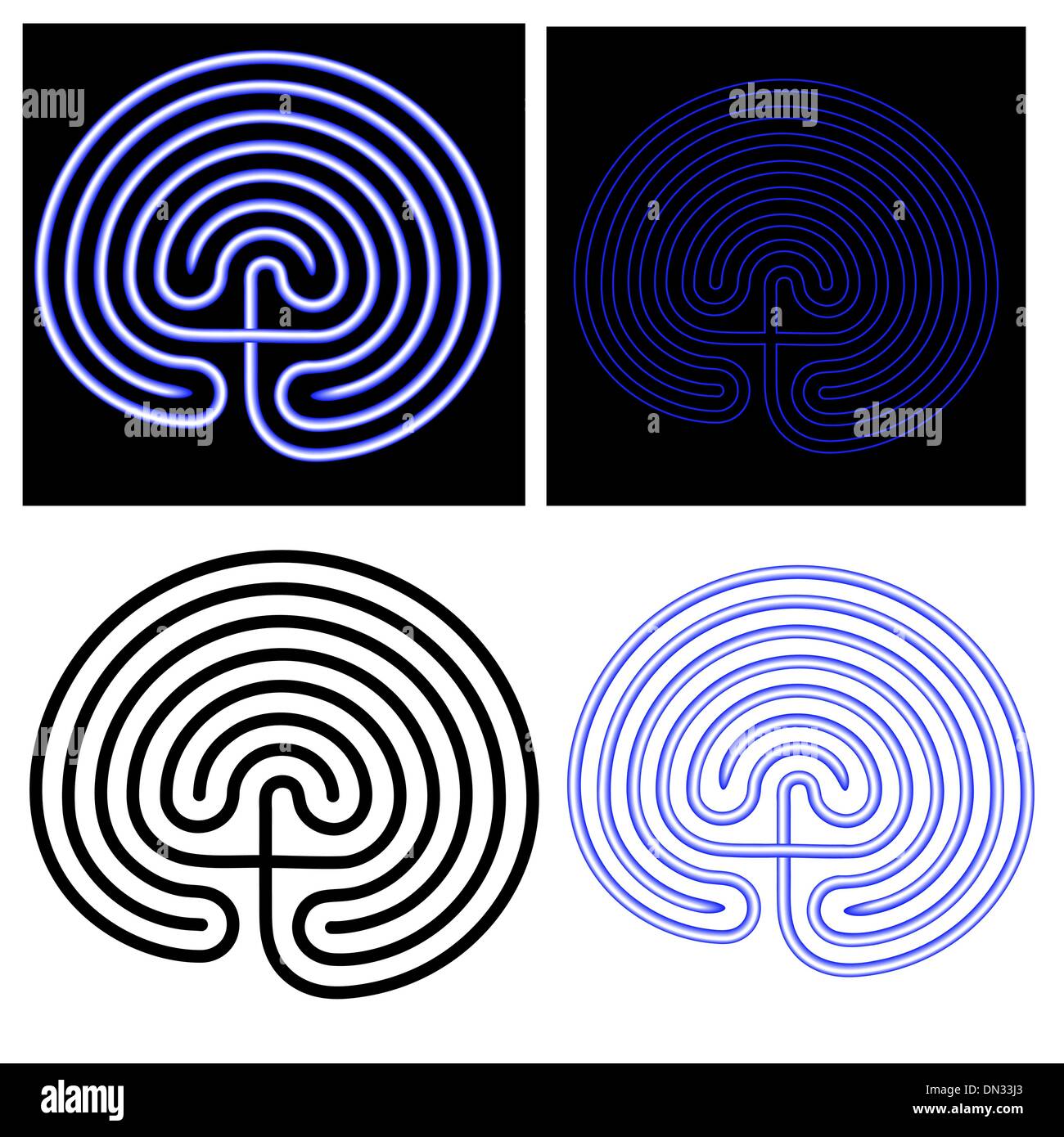 maze - labyrinth Stock Vector