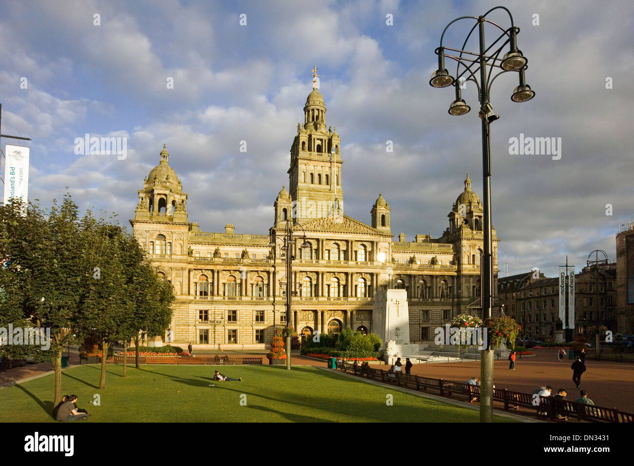 glasgow george square city chambers Stock Photo
