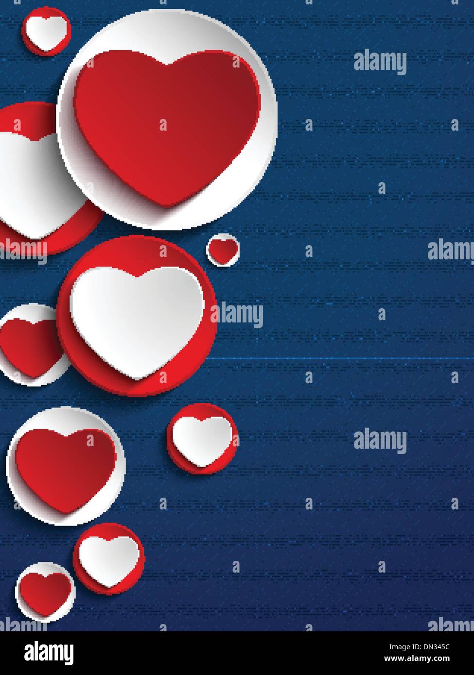 Valentines Day Heart Jeans Background Stock Vector