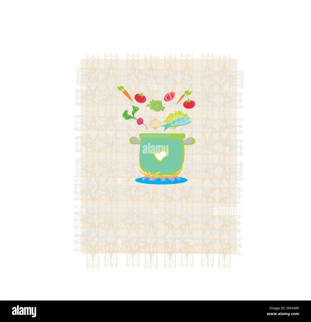 cooking book cover. vector illustration Stock Vector Image & Art - Alamy