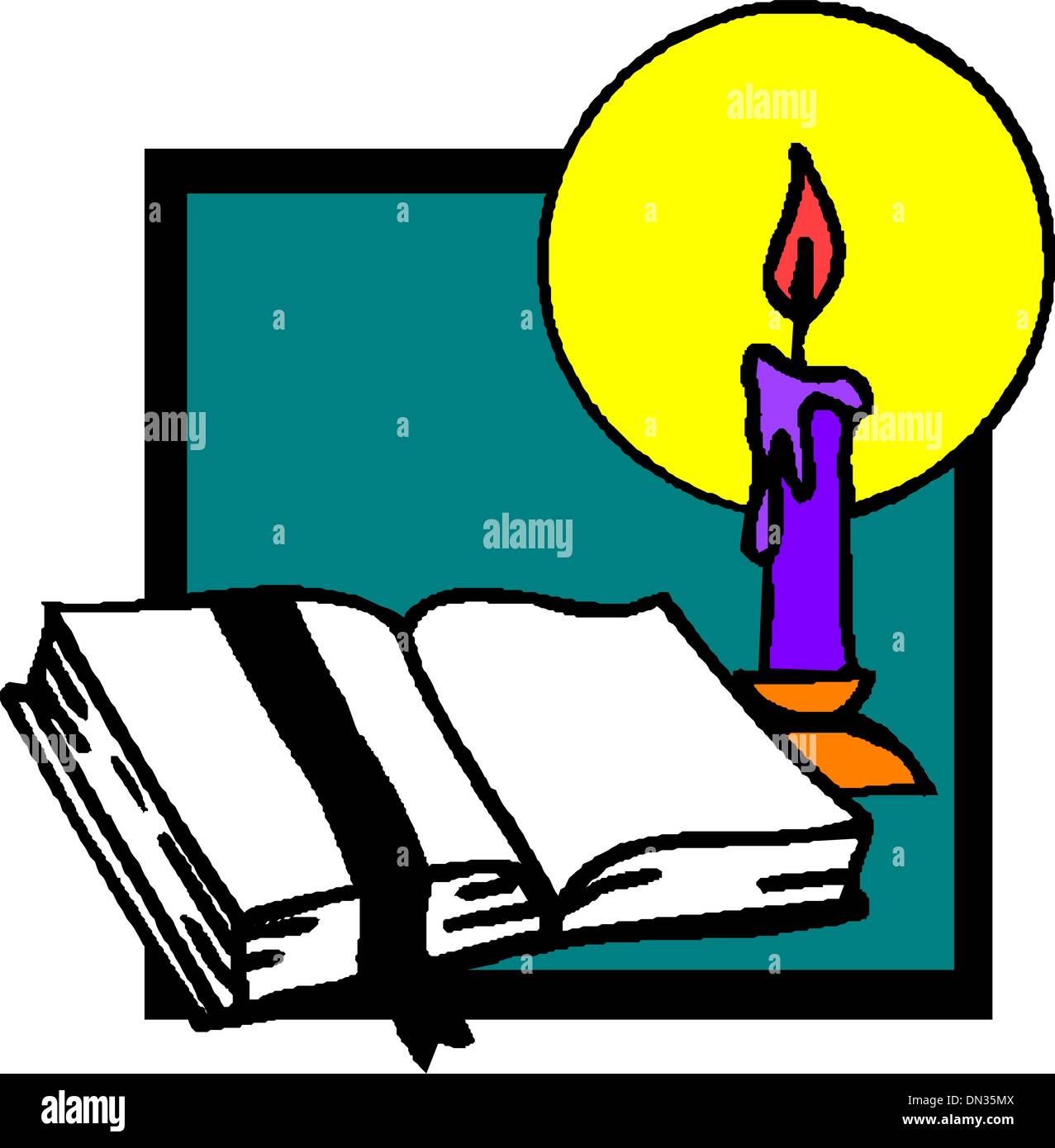 Vector illustration of an open book Stock Vector Image & Art - Alamy