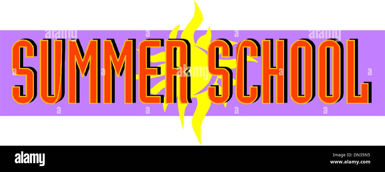 summer school Stock Vector