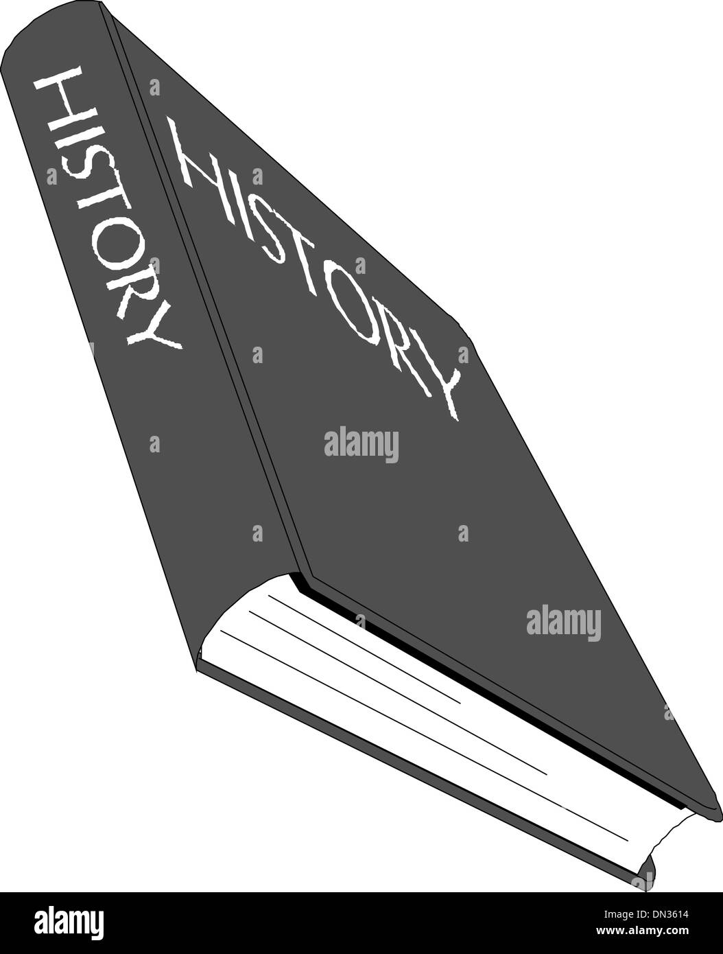 Hardcover book-History Stock Vector
