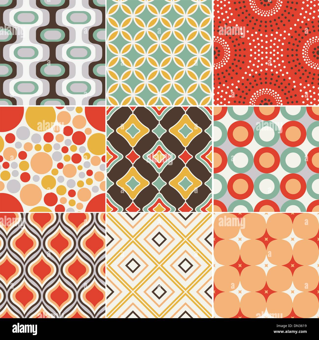 retro seamless abstract geometric pattern Stock Vector Image & Art Alamy