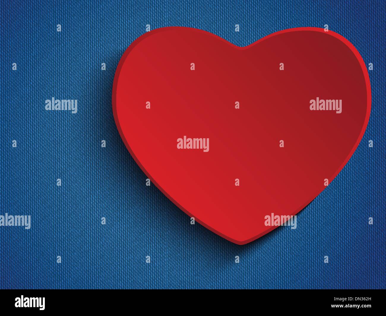 Valentines Day Heart Jeans Background Stock Vector