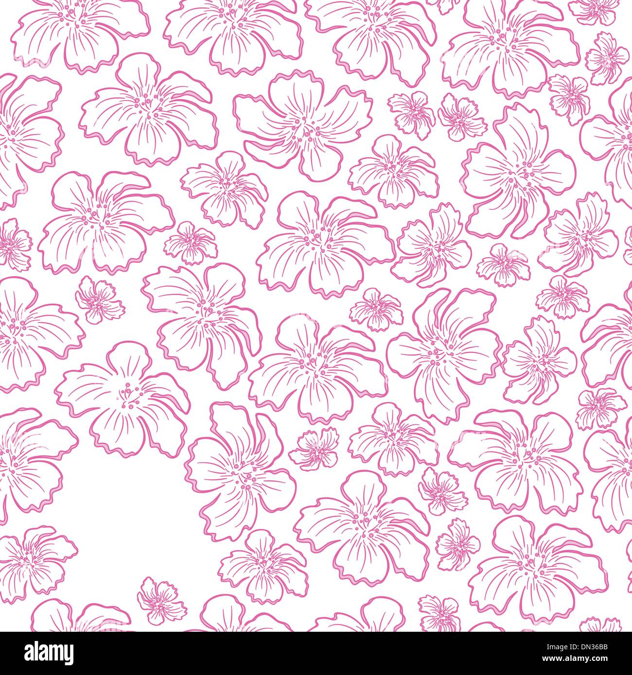 Fabric pink flowers Stock Vector Images - Alamy
