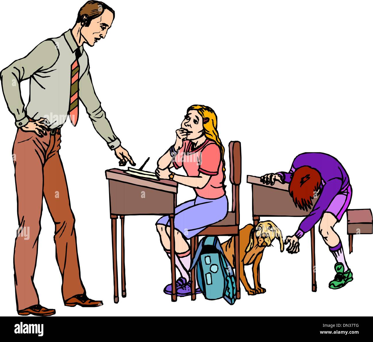Lady teacher strict Cut Out Stock Images & Pictures - Alamy