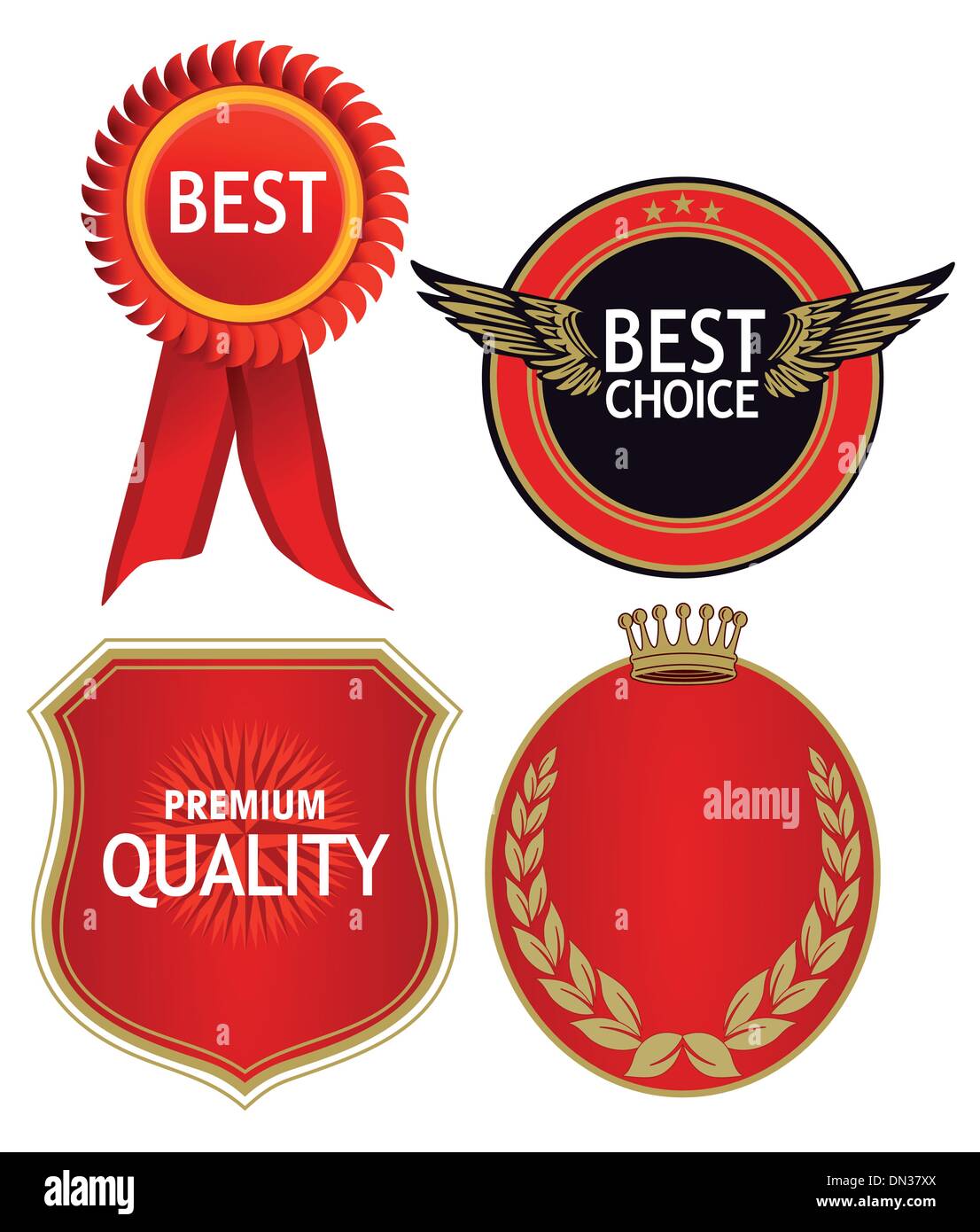 quality badges Stock Vector