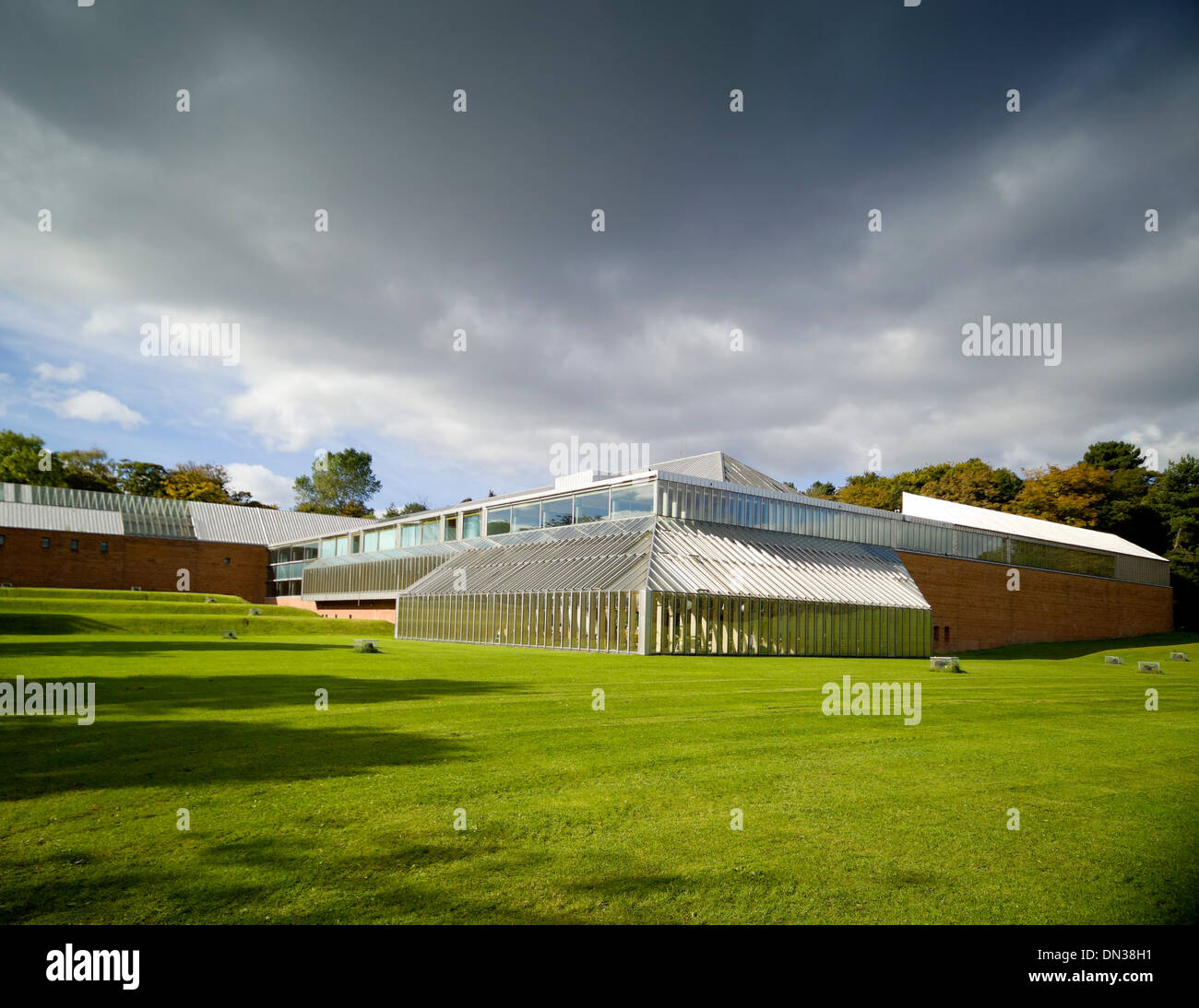 the burrell collection building pollok country park glasgow Stock Photo