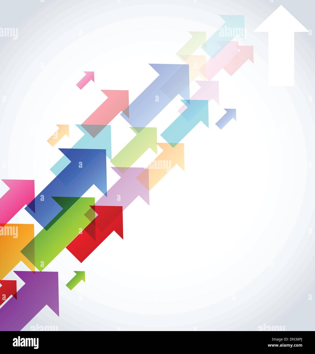 Set colorful arrow, abstract background Stock Vector