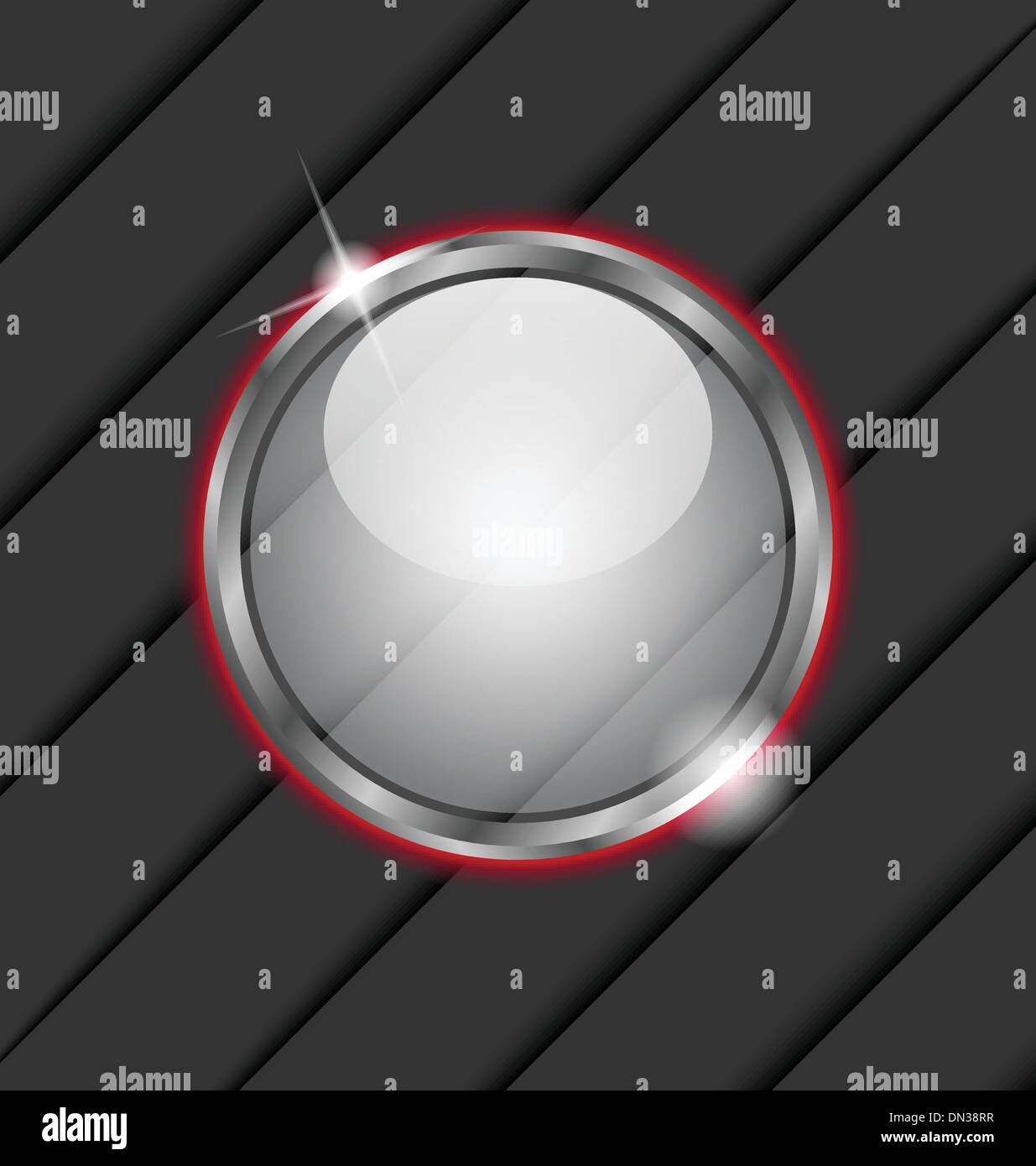 Glass ball as vector speech bubble Stock Vector