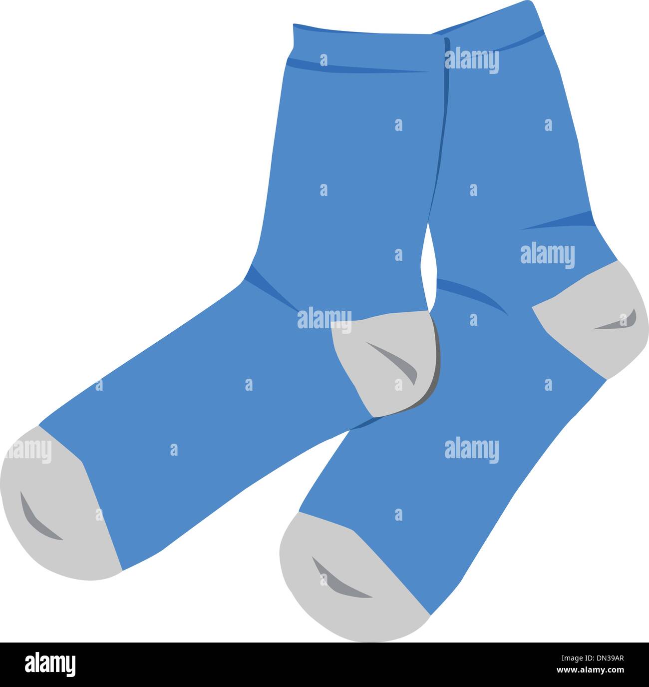 Blue socks Stock Vector