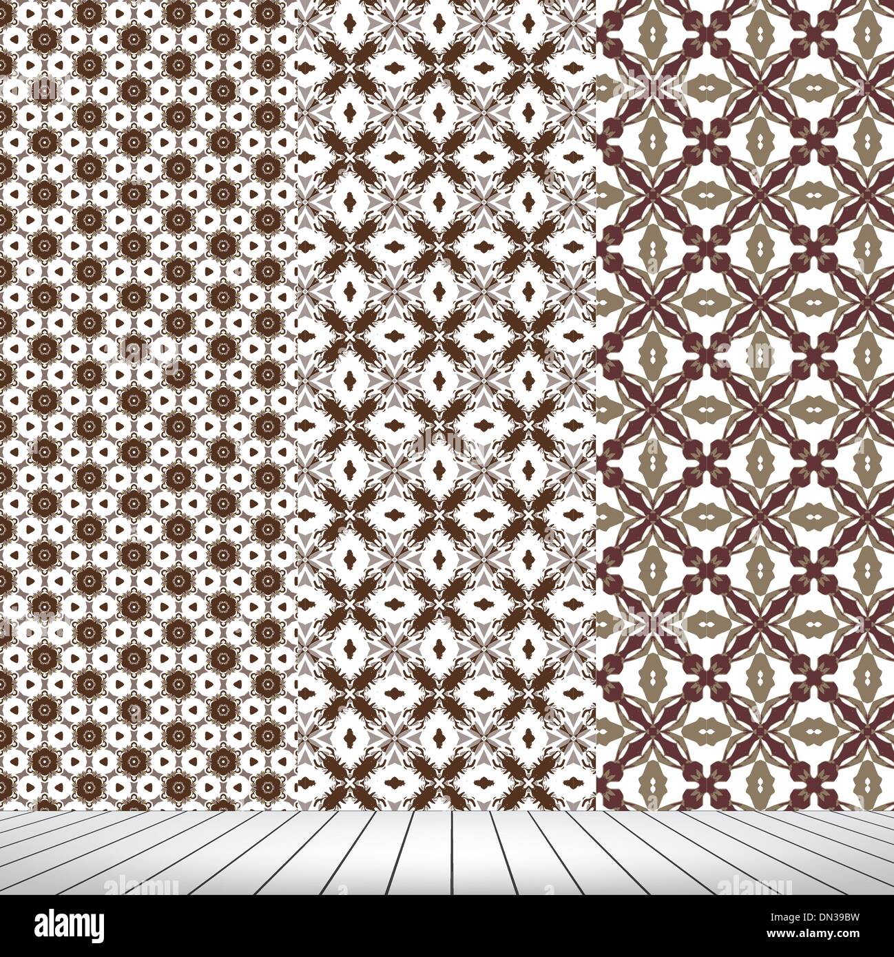 Room with set seamless and wooden floor Stock Vector Image & Art - Alamy