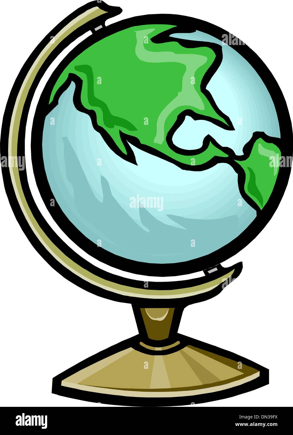 Geographical globe Stock Vector