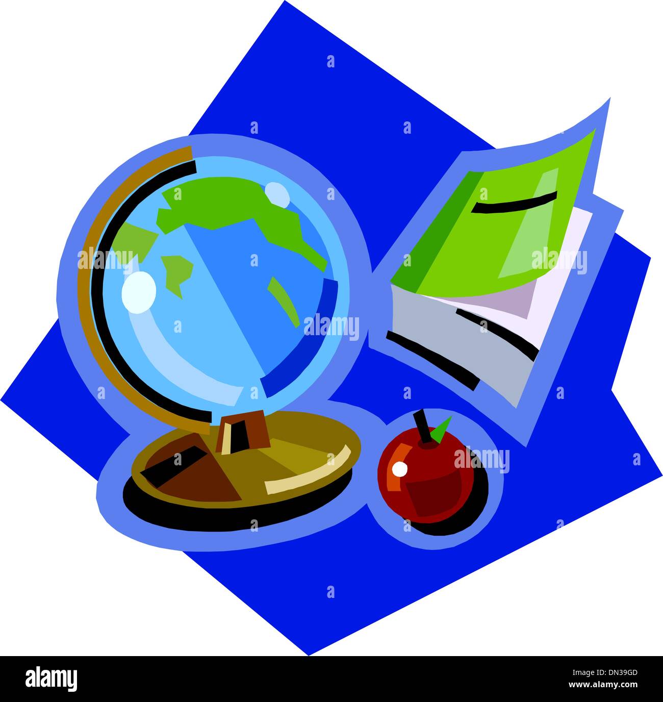 Geographical globe Stock Vector