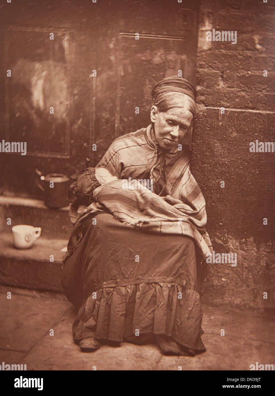 Photograph showing 'The Crawlers'' in the Street Life in London book Stock Photo