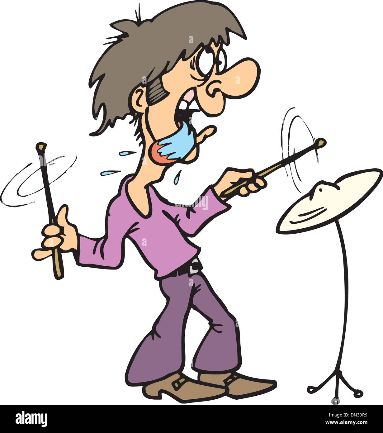 man playing cymbals Stock Vector Image & Art Alamy