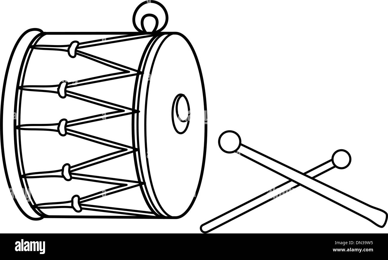 Bass drum instrument Stock Vector Image & Art Alamy