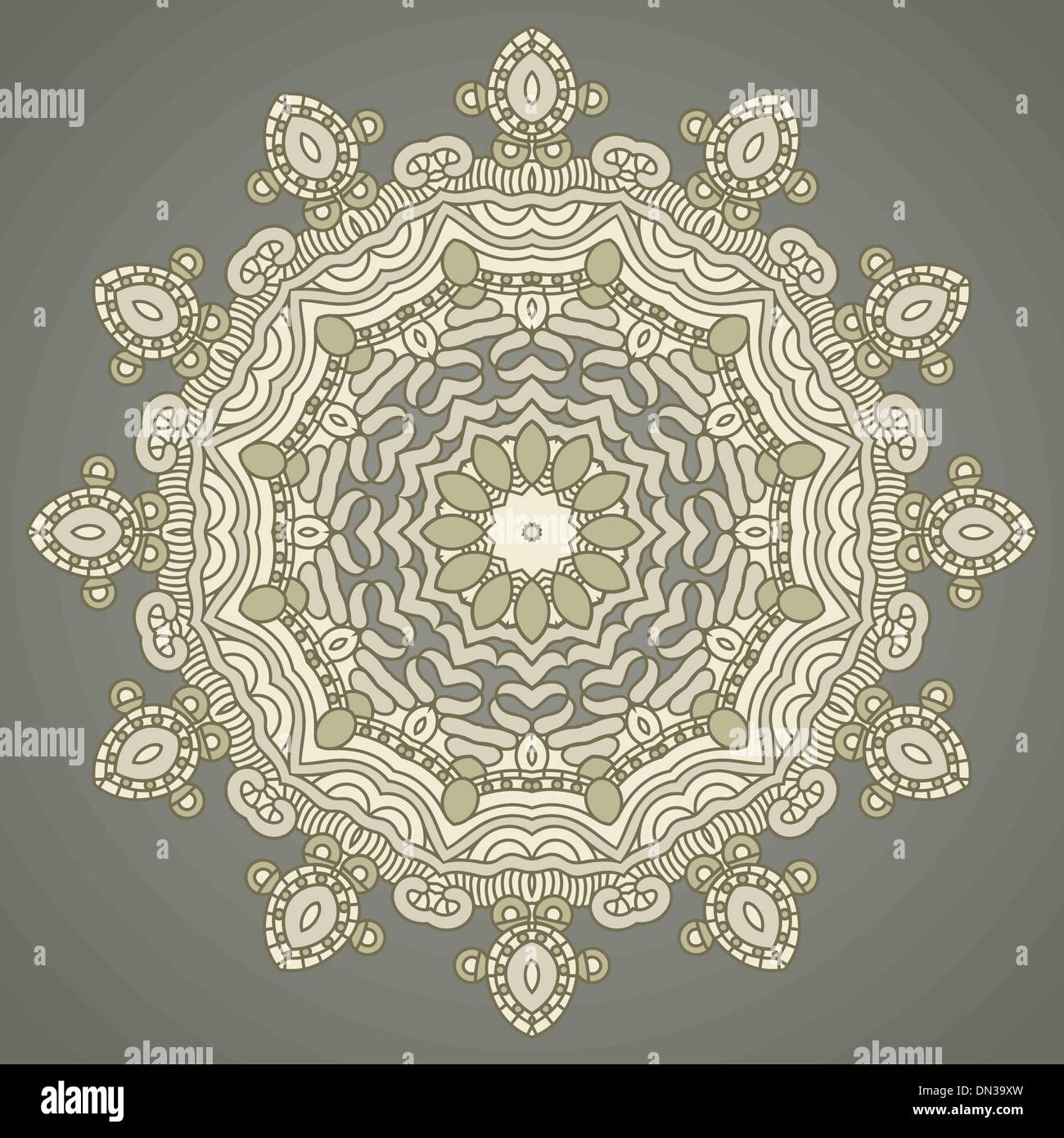 Vector round decorative design element Stock Vector Image & Art - Alamy