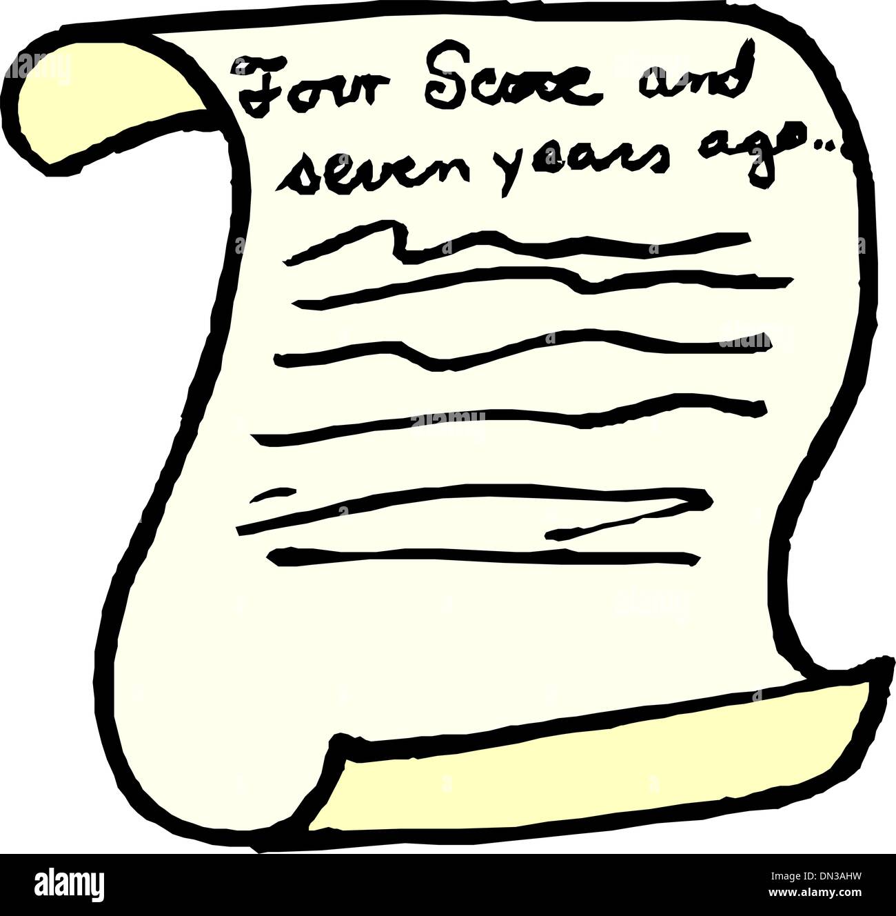 Paper scroll drawing hi-res stock photography and images - Alamy