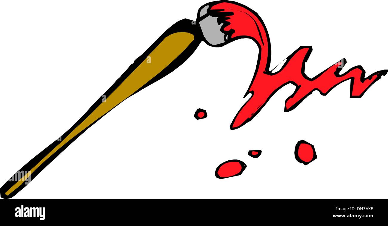 Brush brushes paint painting Stock Vector Images Alamy