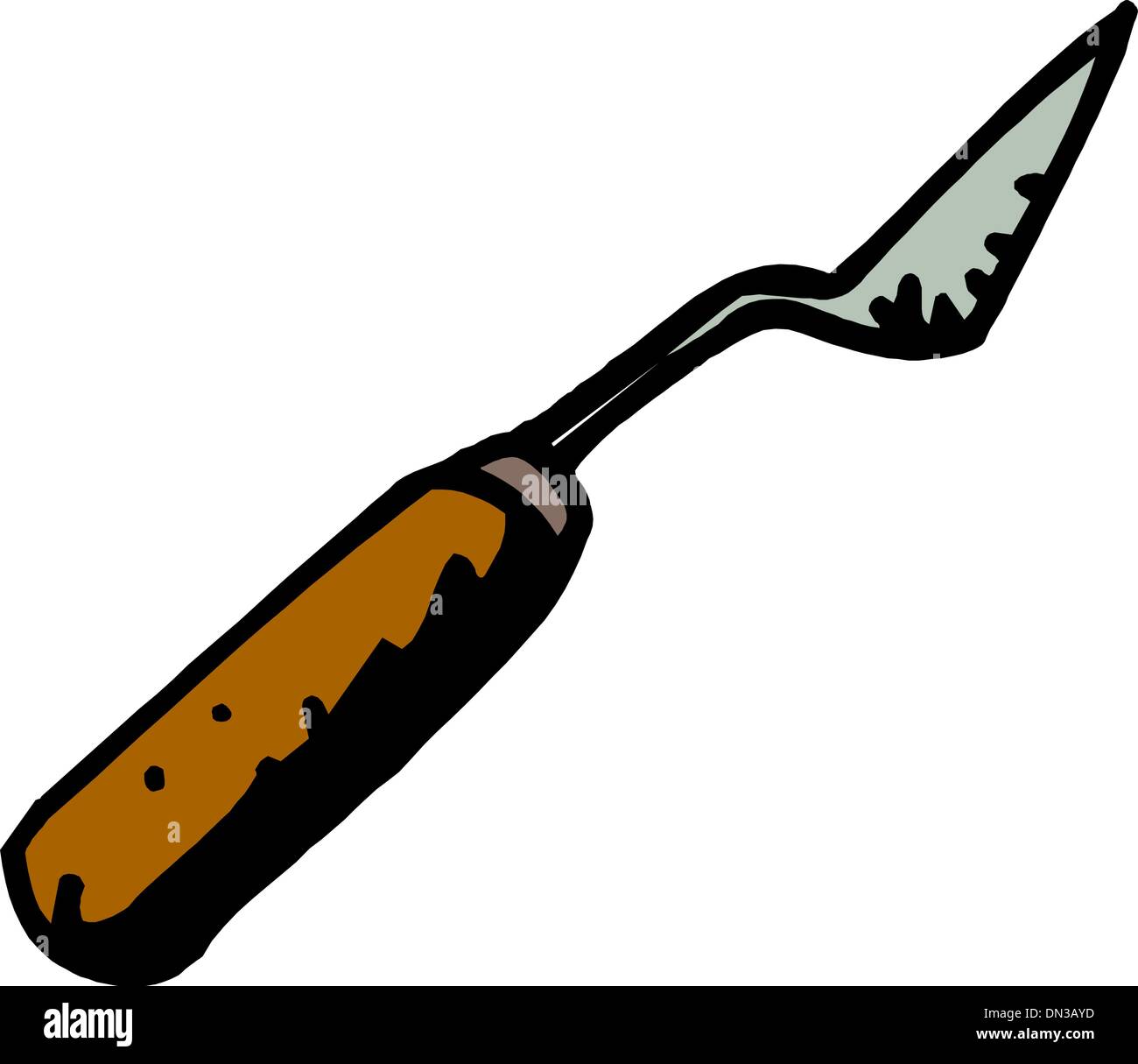 Palette knife Stock Vector