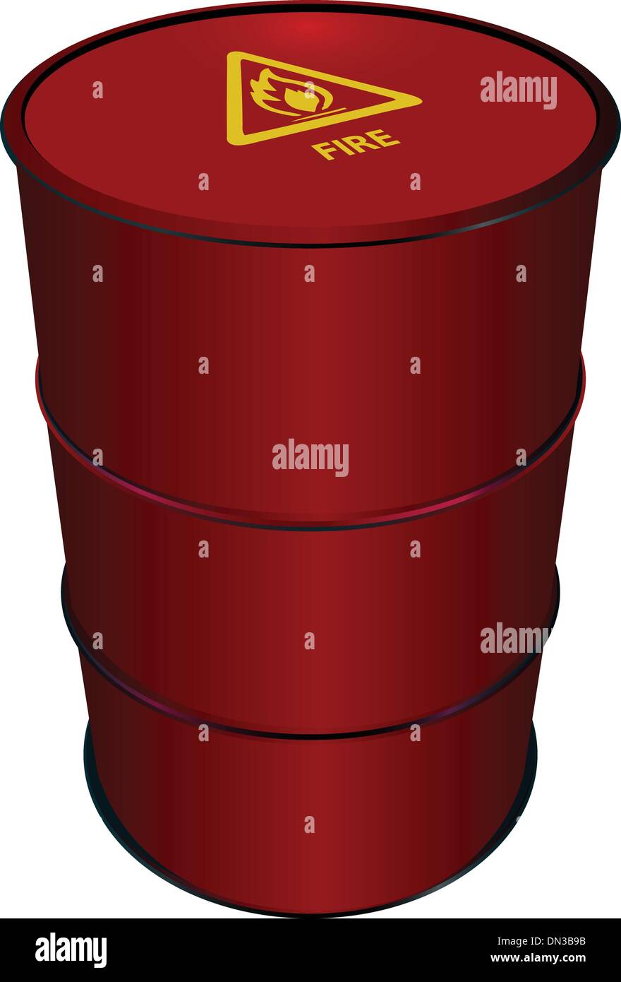 Red Steel Barrel Stock Vector Image & Art Alamy