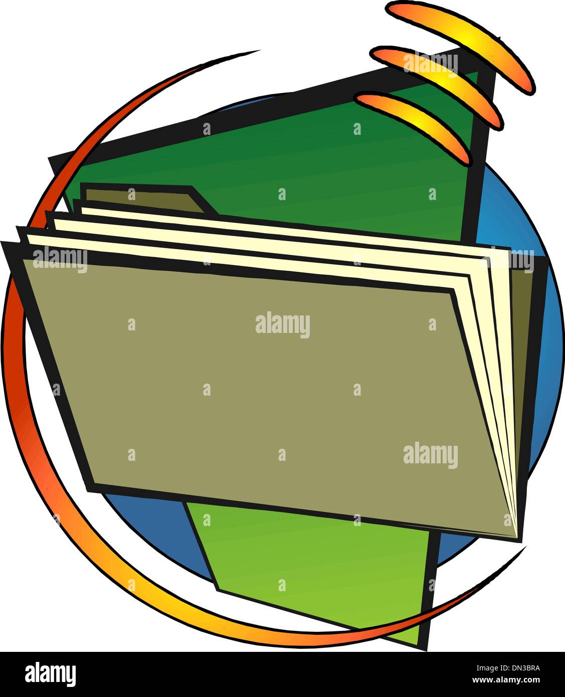 Manila file Stock Vector Images - Alamy