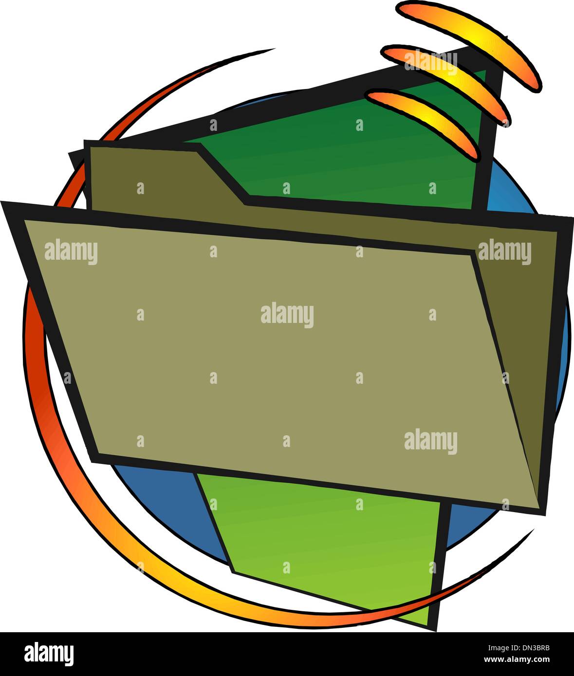 File folder tab Stock Vector Images - Alamy