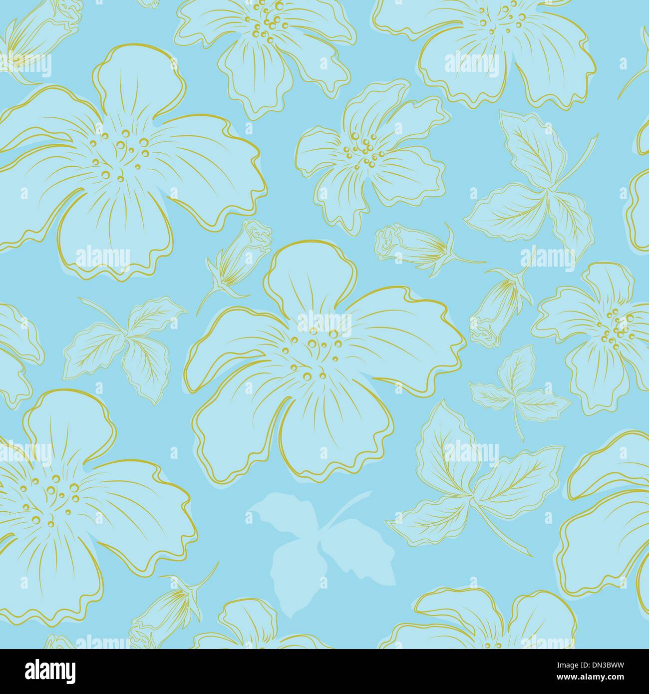 Blue flowers Stock Vector Images - Alamy