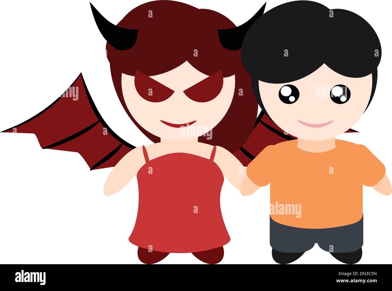 My girlfriend is devil Stock Vector Image & Art - Alamy