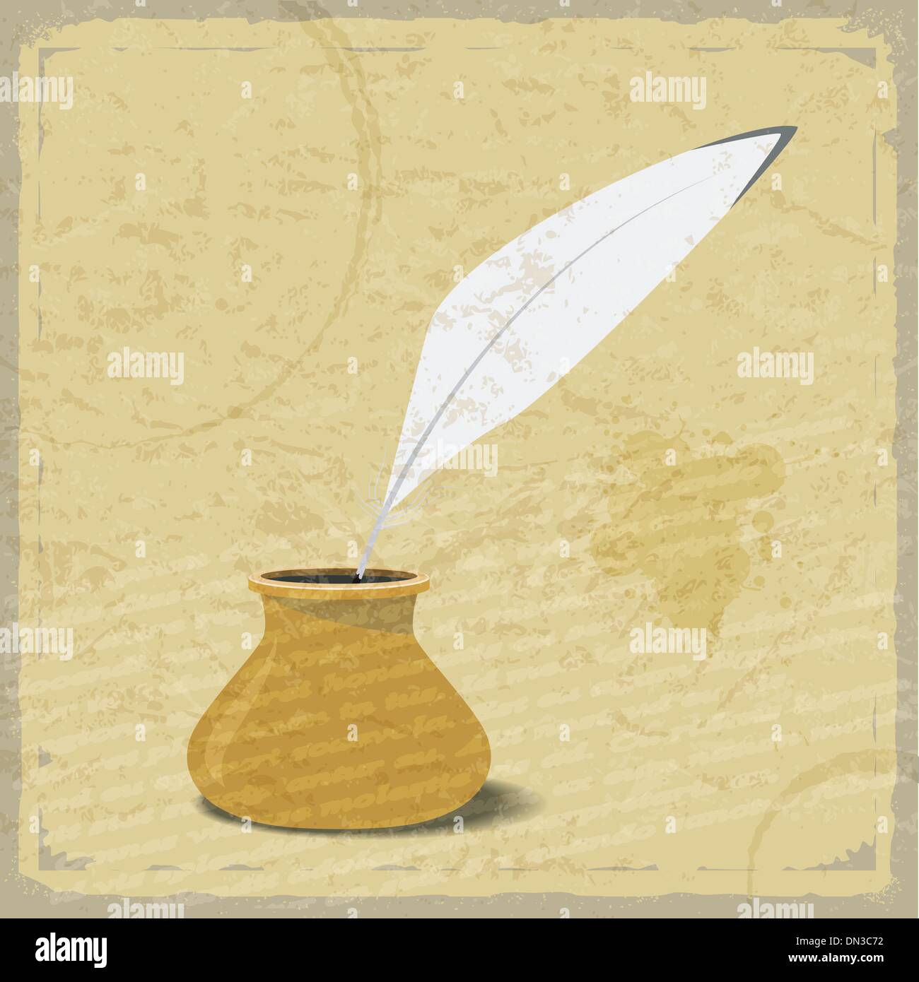 Old fashioned goose illustration hi-res stock photography and images ...