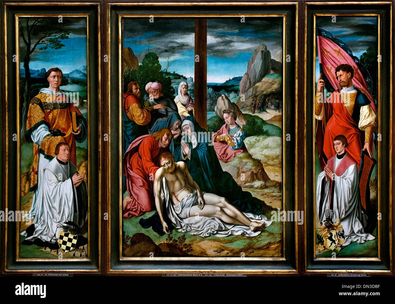 Lamentation of Christ between circa 1530 and circa 1532 Beweinungsaltar  Bartholomaeus Bruyn the Elder (1493–1555) Munich, German, Germany, Stock Photo