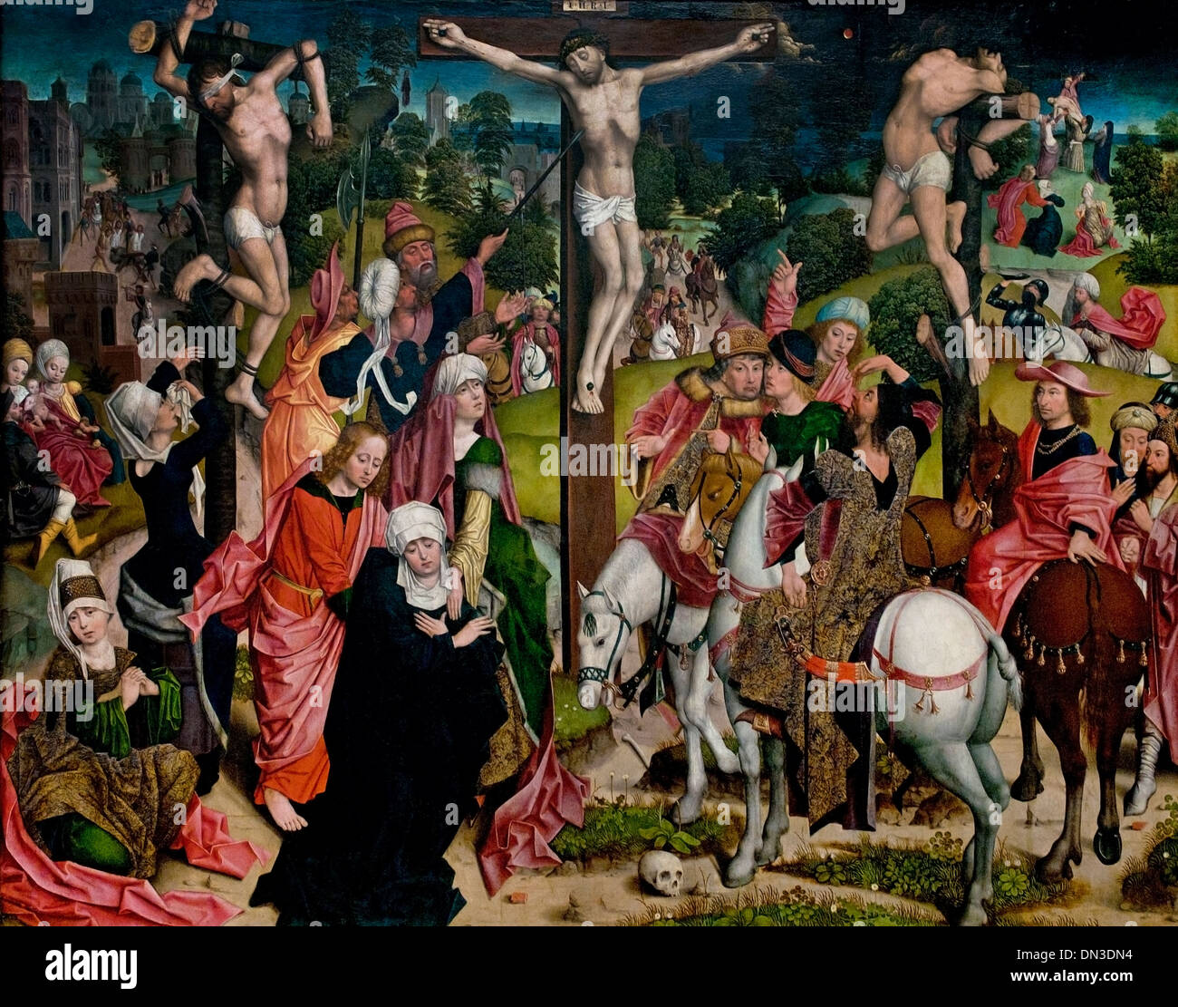 Kreuzigung Christi - The Crucifixion Derick Baegert 1440 - 1502 German Germany Stock Photo
