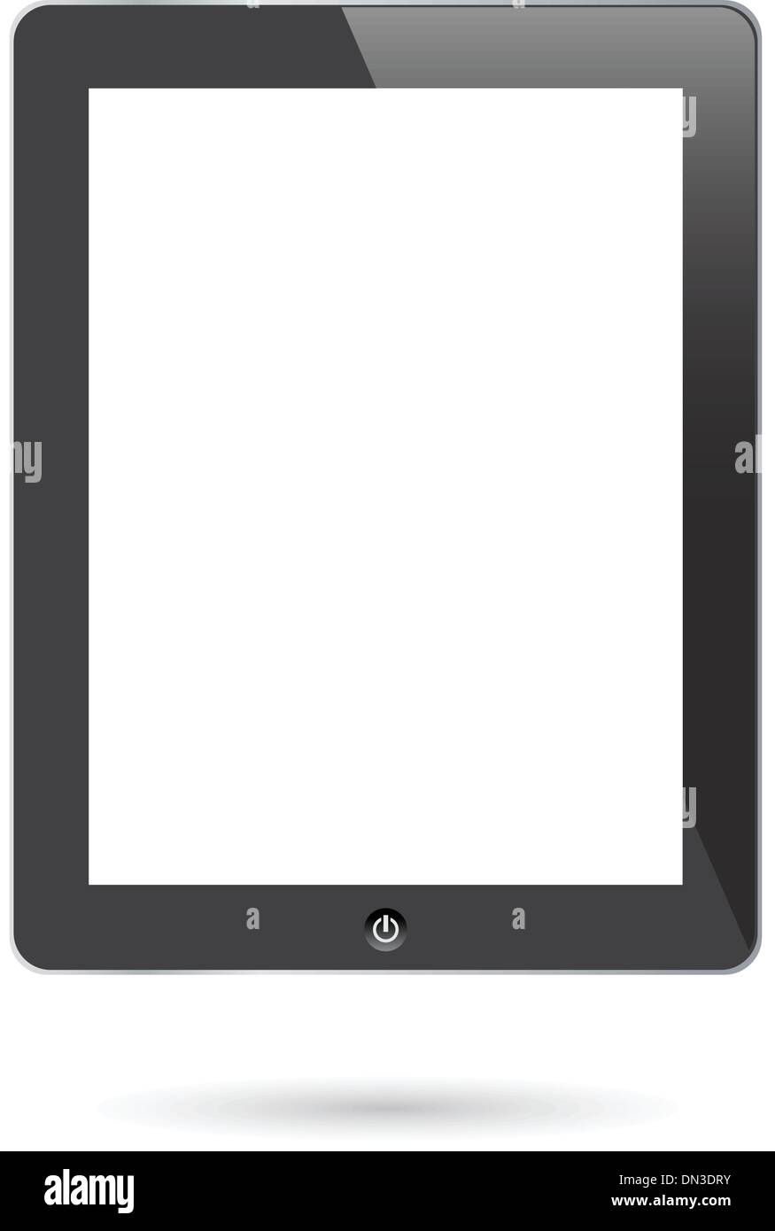 touch screen tablet Stock Vector