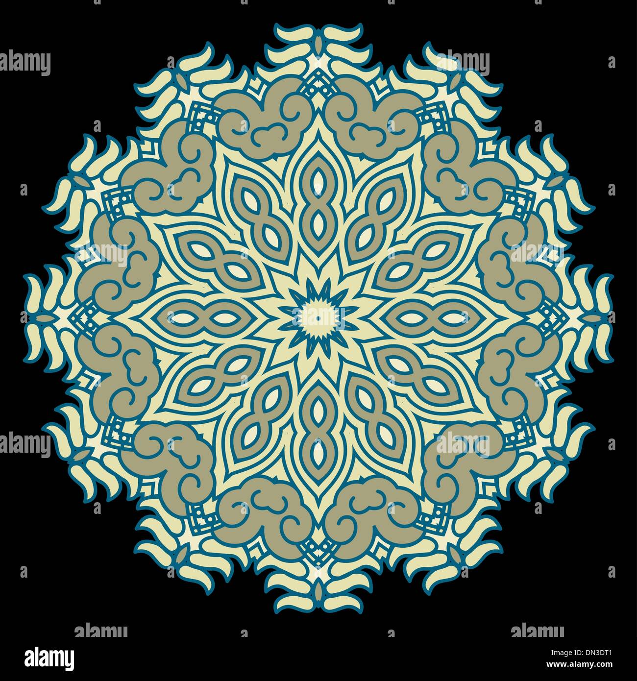 Vector round decorative design element Stock Vector Image & Art - Alamy