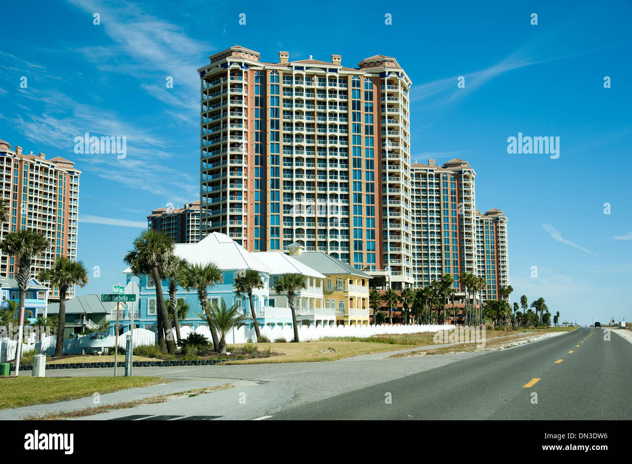 Properties on the Gulf Coast Florida USA Close to Pensacola Beach Stock
