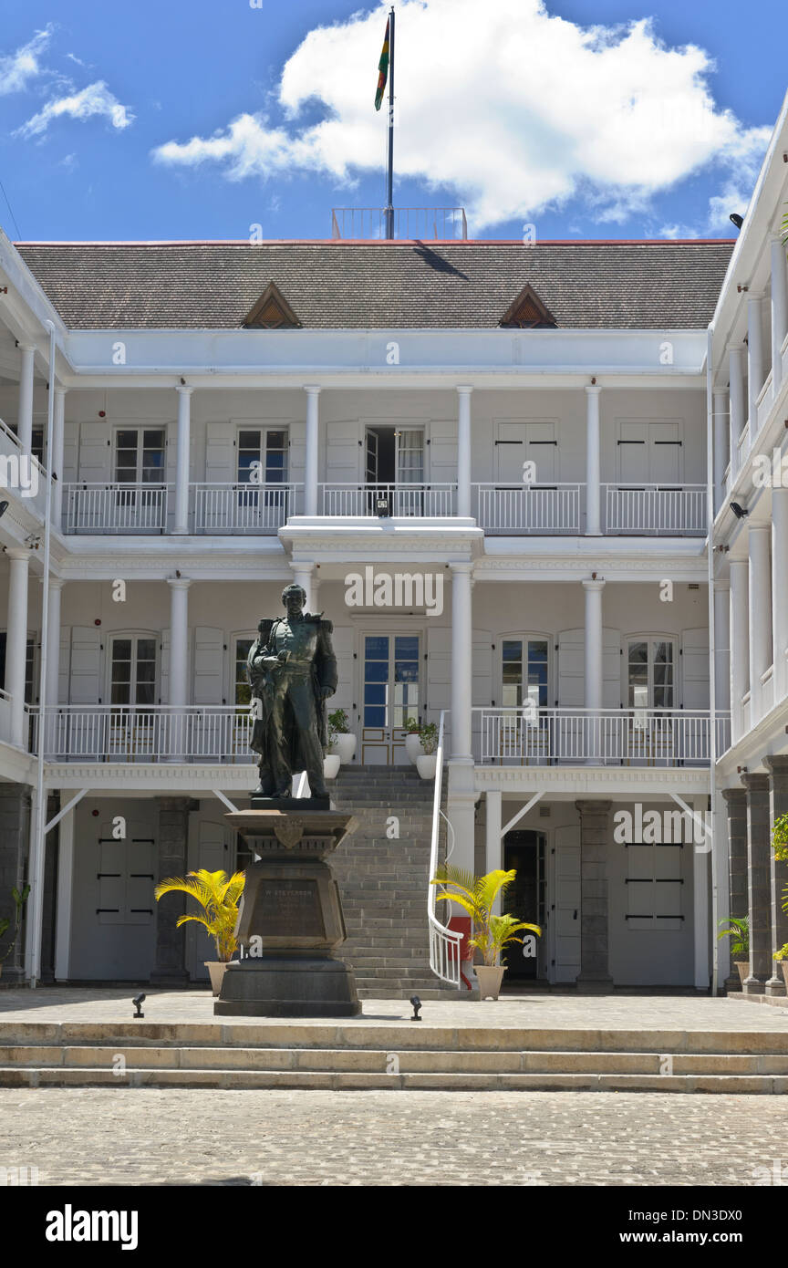 Mauritius port louis government house hires stock photography and