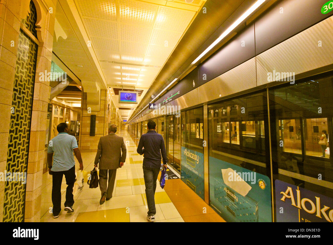 Dubai Metro Train Inside High Resolution Stock Photography and Images