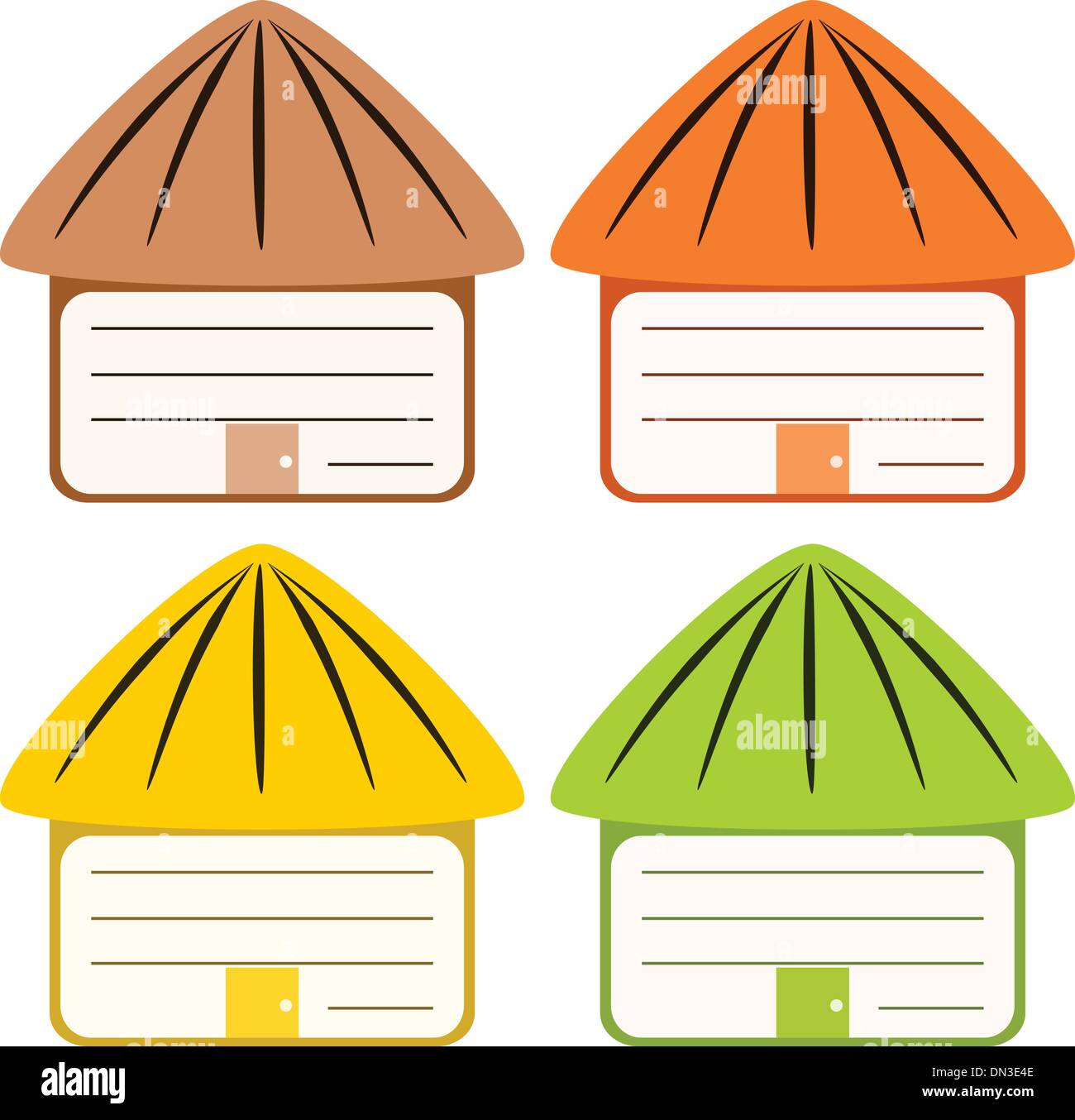 Cartoon house memo Stock Vector Image &amp; Art - Alamy
