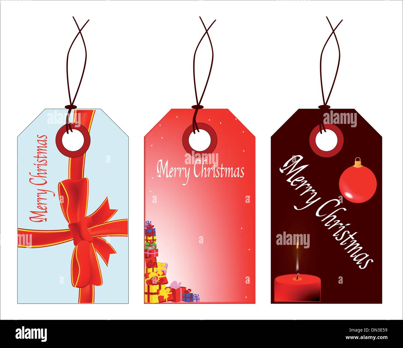 Christmas gift tag Stock Vector Images - Alamy