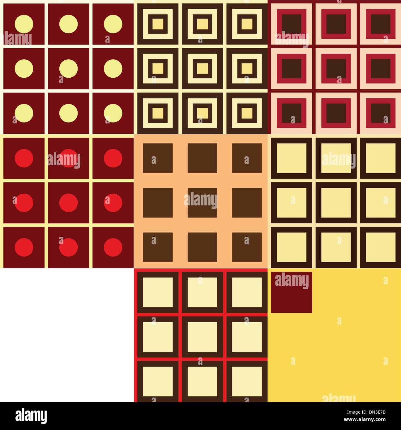 set of geometry patterns Stock Vector Image & Art - Alamy