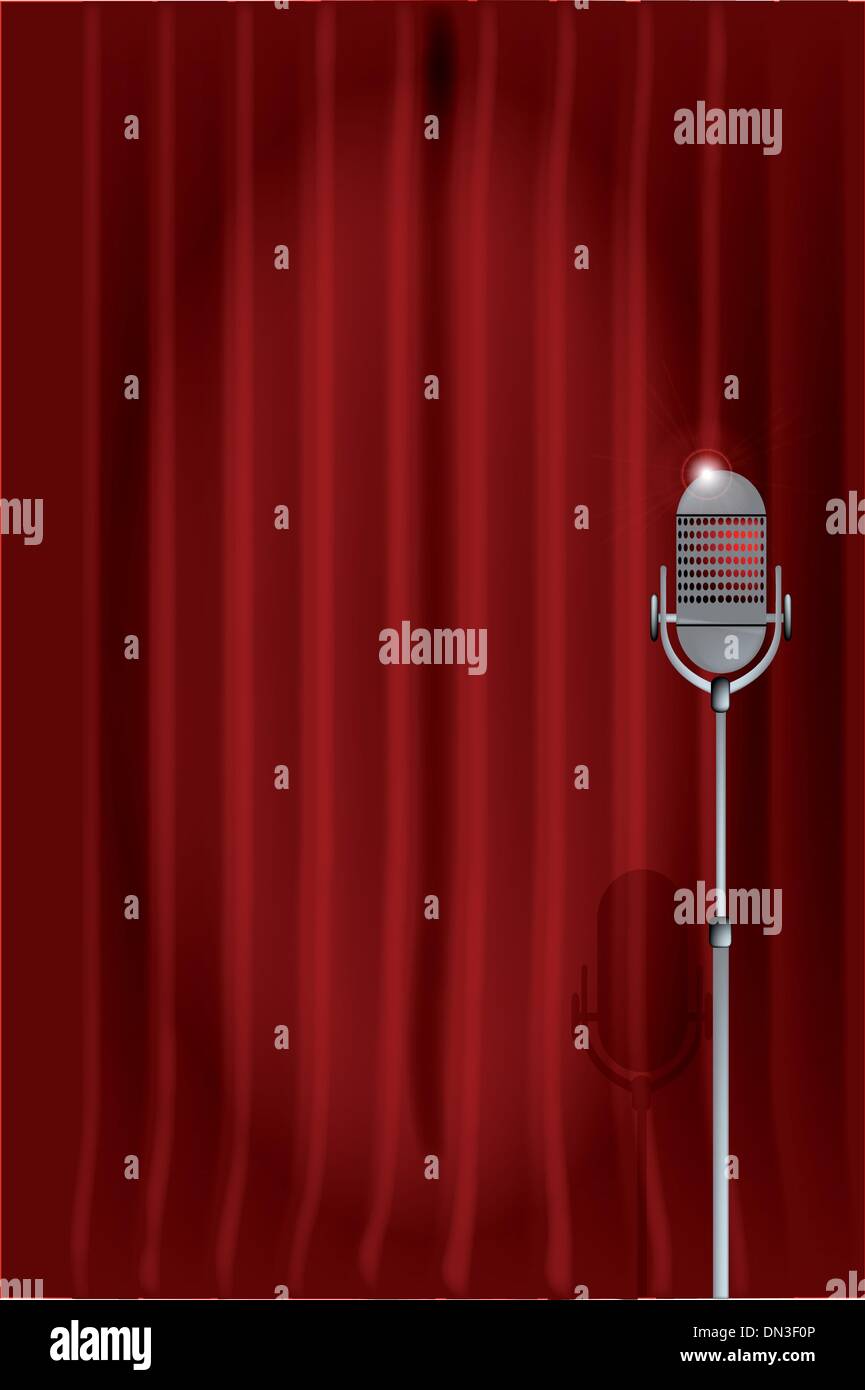 Stand Up Night. Stock Vector