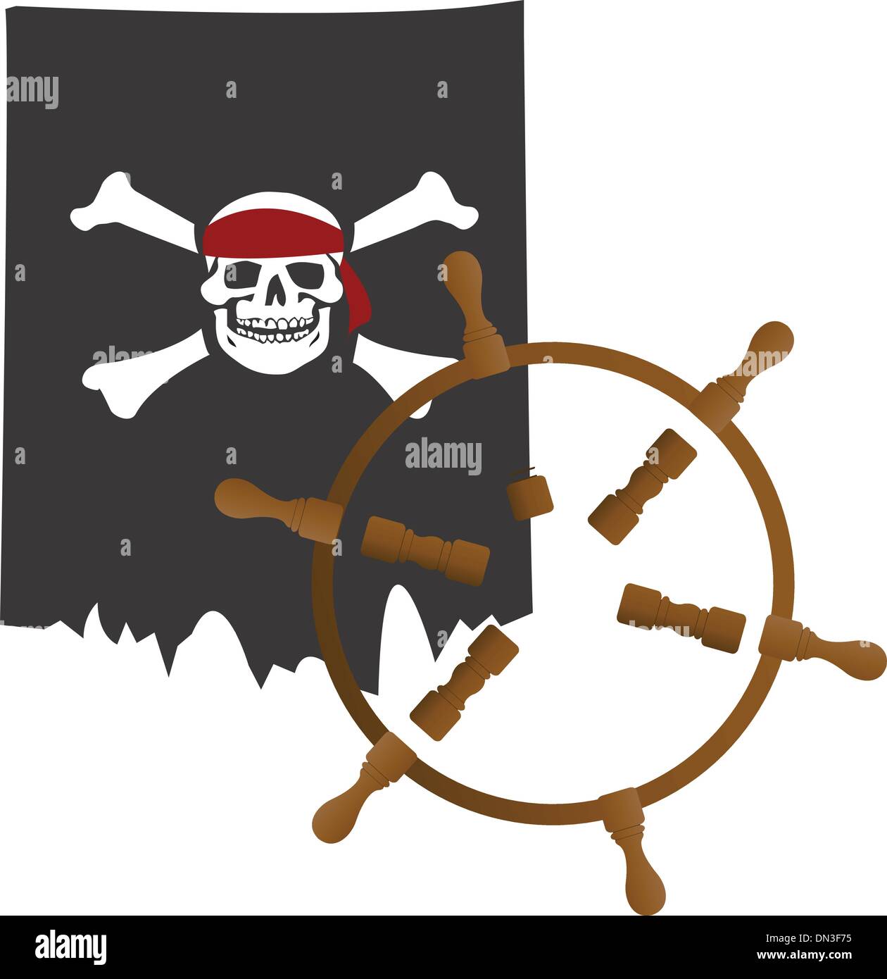 Pirate flag Stock Vector